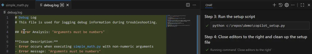 An image showing the cleanup steps